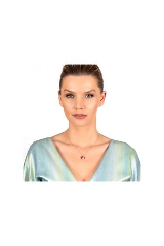 Zirkon Taşlı Kırmızı Mineli Uğur Böceği Tasarım 925 Ayar Kadın Ko (475778082)