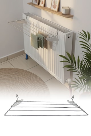 Kurufer 5 Telli Petek Üstü Çamaşır Kurutmalık Askısı Banyo İçi Kalorifer Kurutmalık 60 cm