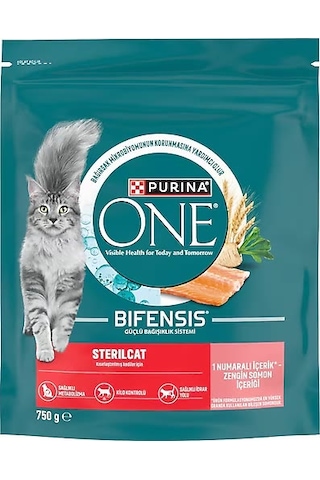 Purina One Somonlu Kısırlaştırılmış Yetişkin Kedi Maması 750 G Purina One Somonlu Kısırlaştırılmış Yetişkin Kedi Maması 750 G
