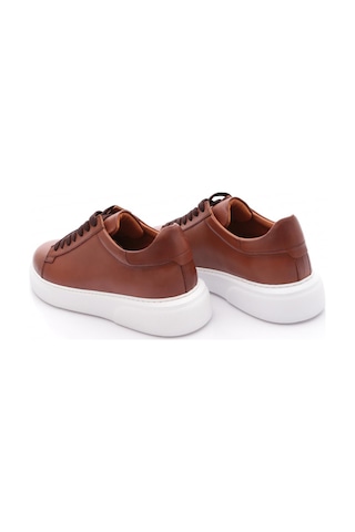 Dgn Leo Erkek Sneakers Ayakkabi Taba Antik Beyaz