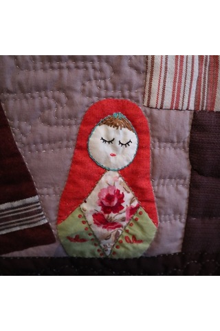 Patchwork Üç Raf Kitaplık Duvar Panosu