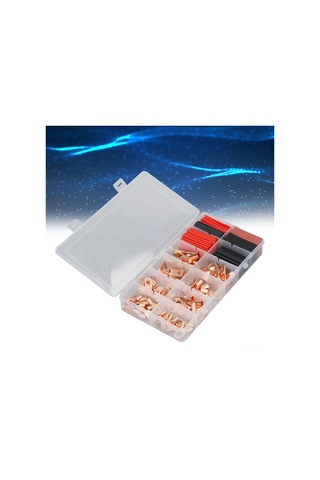 Moveevo 150 Parça Bakır Tel Soketi Ve Isı Daraltıcı Tüp Seti - Füzyon/krimp Uyumlu, Islaklık Koruyucu, Ev, Araç, Güneş Enerjisi Sistemleri İçin