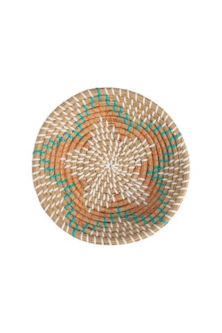 Koza Home Meander Bambu El Yapımı Turuncu Yıldız Duvar Tabağı Dekoru 25cm 8