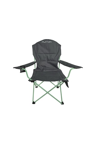 Platan Chair Ones-ll Katlanır Kamp Piknik Sandalyesi - Koltuğu XL Gri
