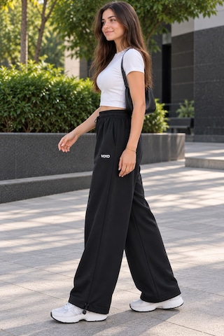 Esra Butik78 Voıd Unisex Oversize Lastikli Bel Büzgülü Paça Premium Eşofman Altı Antrasit Gri