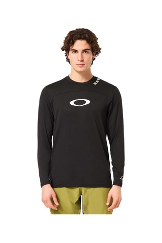 Oakley Oakley Erkek Tişört Free Ride Rc Ls Jersey 14573 SIYAH