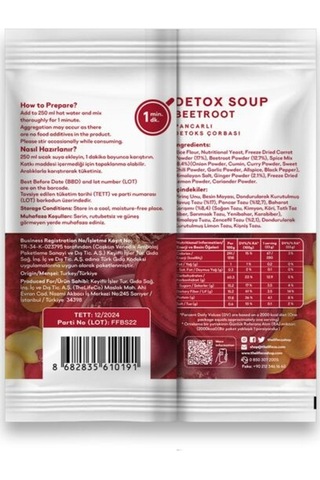 TheLifeCo Beetroot - Kırmızı Pancar Çorbası 4 x 23 G