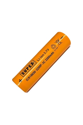 Supex Icr18650-3200f-3c 3.7v 3200mah Li-ion Düz Kafa Başsız Pil Supex Icr18650-3200f-3c 3.7v 3200mah Li-ion Düz Kafa Başsız Pil