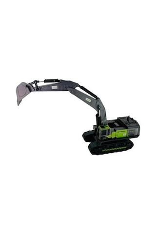 Vardem Sürtmeli Metal Kepçeli İnşaat Aracı 1:55 Excavatör Yeşil
