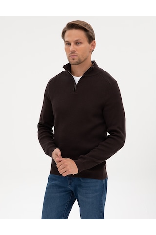 Pierre Cardin Erkek Koyu Kahverengi Kazak /triko 50315732-vr084 Koyu Kahverengi