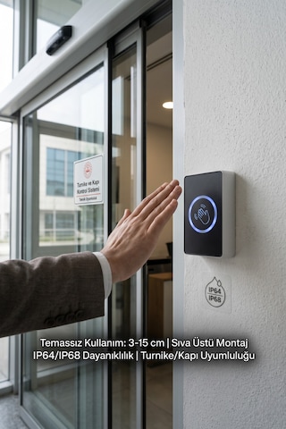Bt19 Sıva Üstü Temassız El Sensörü No Touch Çıkış Butonu Hijyenik Kapı Açma Anahtarı