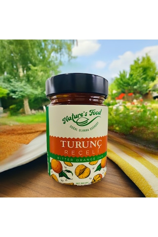 Turunç Reçeli 350gr %65 Turunç Kabuğu, Pancar Şekeri, Limon Suyu Koruyucu Ve Katkı İçermez