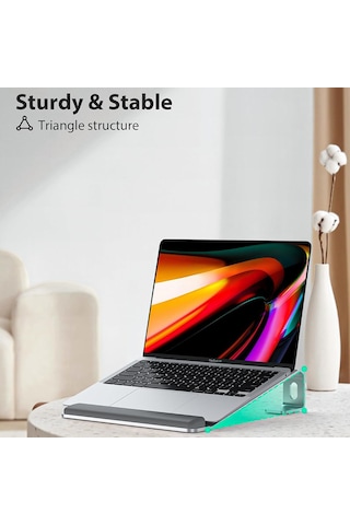 Silikon Bilek Desteği İle M8 Ayrılabilir Alüminyum Alaşımlı Dizüstü Bilgisayar Yükseltici Soğutma Braketi