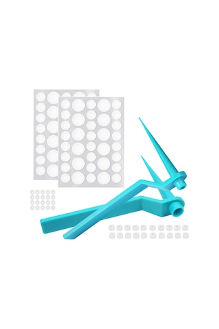 Teltree "ağrısız 2'li Et Beni Çıkarma Seti - 2mm-8mm Boyutlar İçin Lastik Bantlı" Çok Renkli