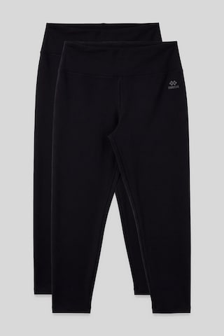 Tommy Life Slim Fit 2li Paket Siyah Büyük Beden Kadın Tayt - 94650