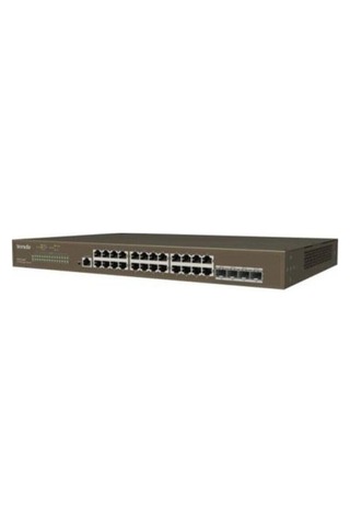 Teg3328f 24 Port 10-100-1000 Switch Hub 4 Port Sfp L2 Çelik Kasa Rack Mount