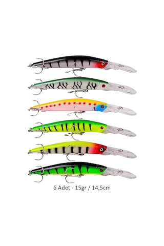 Valkyrie 59 Adet Karışık Minnow Crankbait Swimbait Rapala Sahte Yem Olta Seti Balık İğnesi