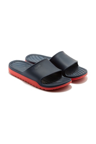 Twigy Demba Erkek Terlik Lacivert Kırmızı 40/45 DD0567 Kırmızı - Lacivert