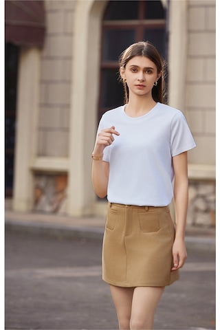 New Performance Premium Basic T-shirt %61,7 Pamuk %34,7 Polyester %3,6 Dut İpeği Beyaz