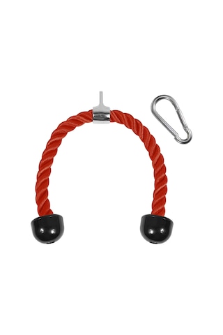 Yes4all Üniseks Yetişkin Bk27 Triceps Halat, Ç. 91,4 Cm, Ç. 91,4 Cm Kırmızı, 91,4 Cm