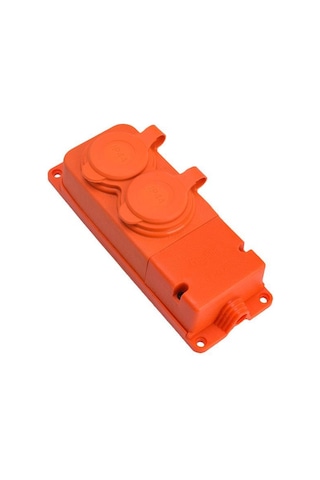 Bylion Monofaze Kauçuk İkili Grup Priz Turuncu - 2KMP-O
