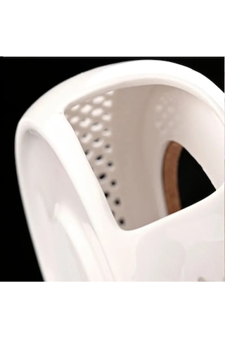 Symbee Beyaz Seramik Çaylık Isıtıcı - Her Boyutta Çayın Sıcaklığını Koru, Konforlu Çay Zamanı Beyaz