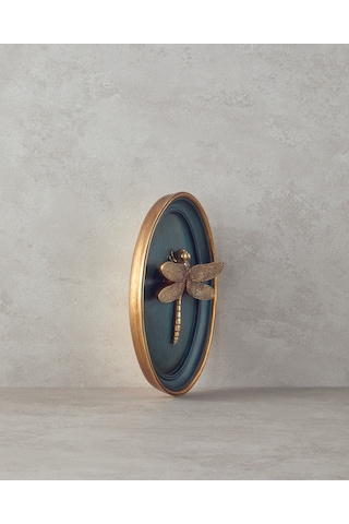 English Home Dragonfly Polyresin Duvar Aksesuarı Bordo