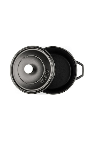 Hosse Demir Döküm 28 Cm Kısa Tencere - Siyah Hsykt-28-syh Siyah