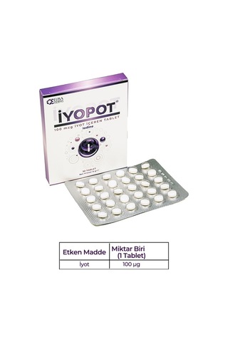 İyopot İyot içeren Takviye Edici Gıda 30 Tablet