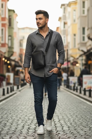 Brandsmithshop Onyx Siyah Glow Elegant Omuz Çantası Çok Renkli