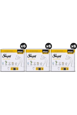 Sleepy Extra Ultra İnce Normal Hijyenik Ped 3 x 60'lı