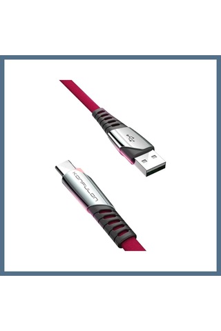 Buradabulabilirsin Konfulon Dc18 Type-c Kablo 1m 5a - Kırmızı Bbz Type-c+kablo