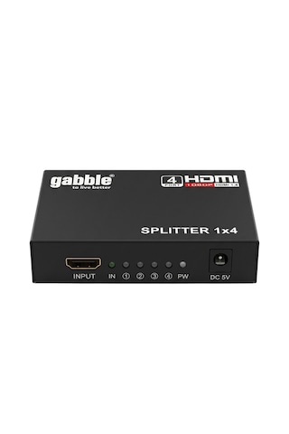 Gabble Gab-hs04 Hdmı Splitter Çoklayıcı 1 Giriş 4 Çıkış 1080p 3d Ver 1.4 Hs04