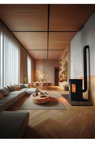 Eco Plus Fan 8 Kw / Manuel Pelet Ve Odun Sobası / Baba's Stove