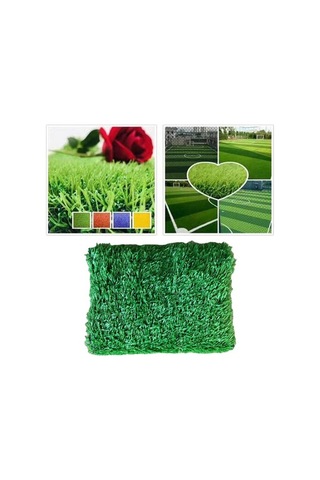 Trendooze Homyl Yüksek Kaliteli Suni Çim Kapalı Mat 1x1m Yeşil Renk Ev Dekorasyonu