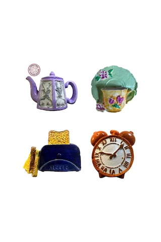 Uretti - Pınar 2572 8717 El Yapımı 4'lü Tematik Minyatür Eşyalar Magnet