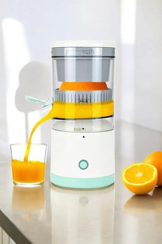 Meyve Sıkacağı Usb Şarjlı Taşınabilir Çift Bıçaklı Güvenlik Kilidi Çok Renkli