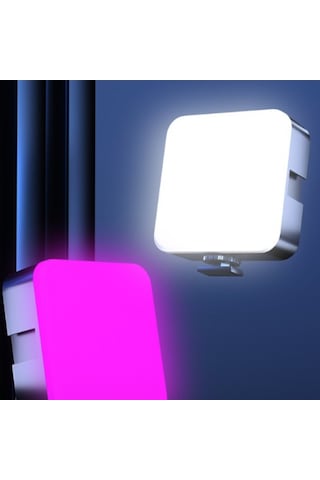 Rgb Led Panel - Hareketli Klipsli, Şarj Edilebilir Taşınabilir Işık, Canlı Yayın Ve Vlog İçin İdeal