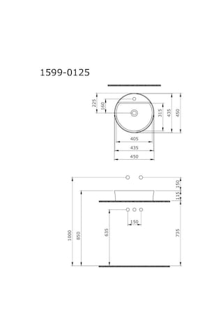 Bocchi Sottile Slim Line 1599-032-0126 Tezgah Üstü Lavabo Mat Somon 45 CM 1466841