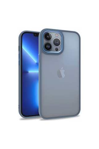 Apple Uyumlu iPhone 13 Pro Uyumlu Zore Flora Kılıf-sierra Mavi Sierra Mavi -