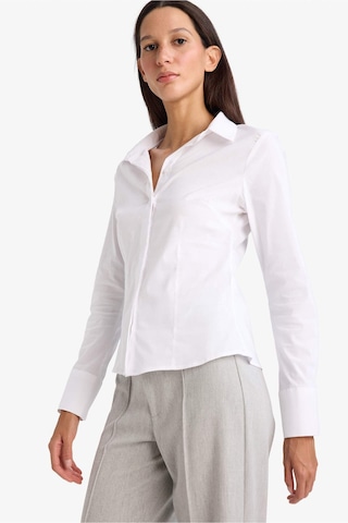 Defacto Regular Fit Basic Düz Bengalin Beyaz Kadın Gömlek I5278az/wt36 Beyaz
