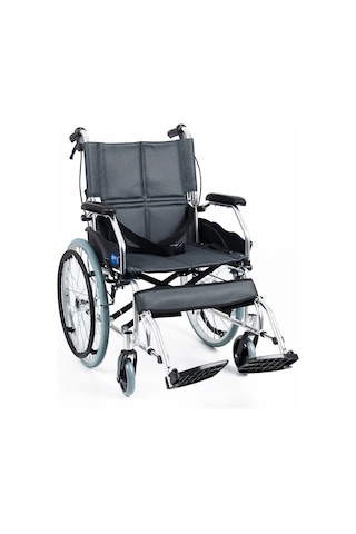 Ky863laj A20 Alüminyum Özellikli Refakatçı Frenli Hafif Tekerlekli Sandalye