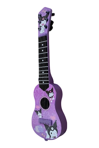Oyuncak Mor Kuromi Modelli İspanyol Gitar 6 Telli Çocuk Gitarı 48 Cm.