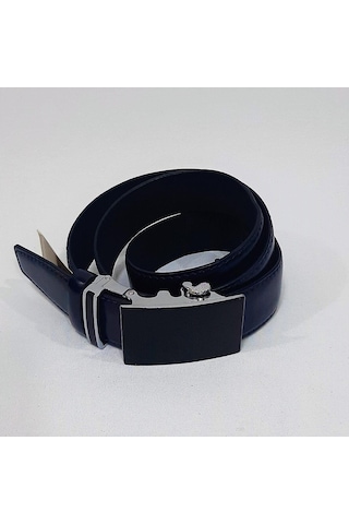 Fiyra 101-2 Lacivert 3,5cm Otomatik Tokalı Hakiki Deri Kemer 001 Lacivert