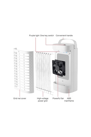 Sones Elektrikli Sivrisinek Öldürücü Tak-çıkar Sivrisinek Öldürücü, Renk: Ab Fişi 250v Siyah