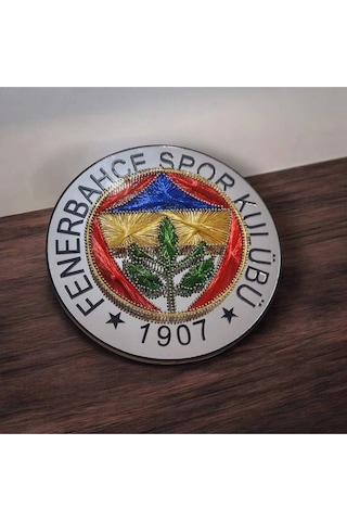 El Yapımı Filografi Fenerbahçe Logo Premium Kalite Malzeme Ile Hazırlanmış Dekoratif 25,5cm Fb