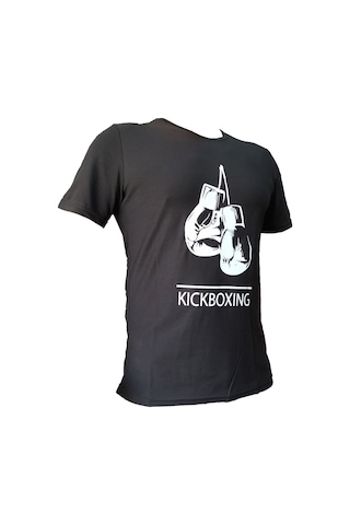 Aksaspor Leon Gloves Kickboxing Tişört Siyah Kickboks Tişörtü Byl1101Bk
