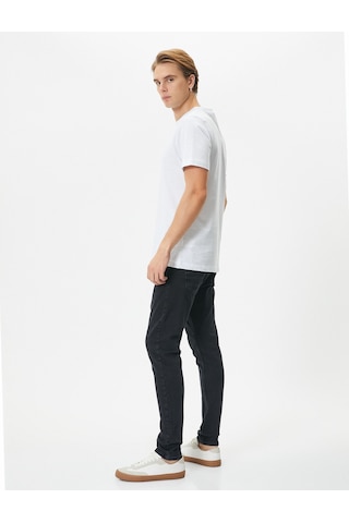 Koton Super Skinny Fit Justin Jean Kot Pantolon Siyah 4SAM40021ND 4SAM40021ND999 Siyah