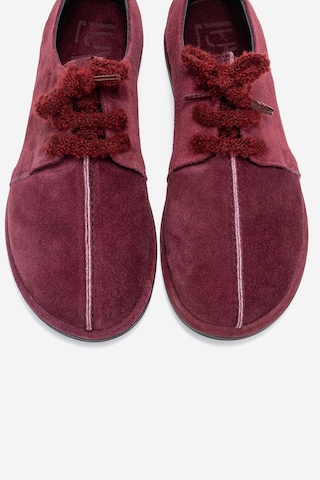 Luvishoes Luvi Shoes Denora Bordo Süet Hakiki Deri Kadın Günlük Ayakkabı Bordo