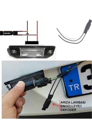 Vw Golf 7 Uyumlu Beyaz Led Plaka Lambası Ampul Seti T10 W5w